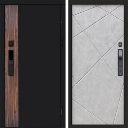 Входная дверь Termo-door ТОР с электронным замком Лучи бетон светлый