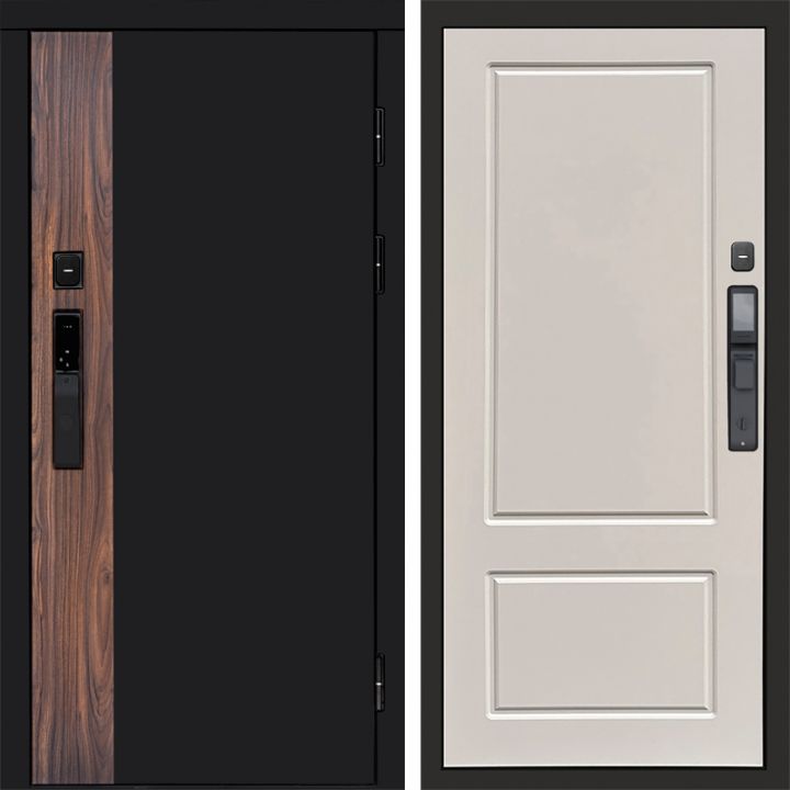 Входная дверь Termo-door ТОР с электронным замком Марсель Слоновая Кость