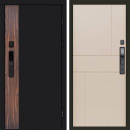 Входная дверь Termo-door ТОР с электронным замком Горизонт Слоновая Кость