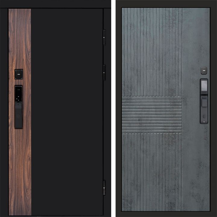 Входная дверь Termo-door ТОР с электронным замком Мастино Бетон Темный