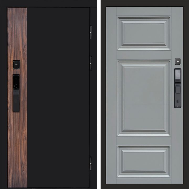 Входная дверь Termo-door ТОР с электронным замком Лион Грей Софт