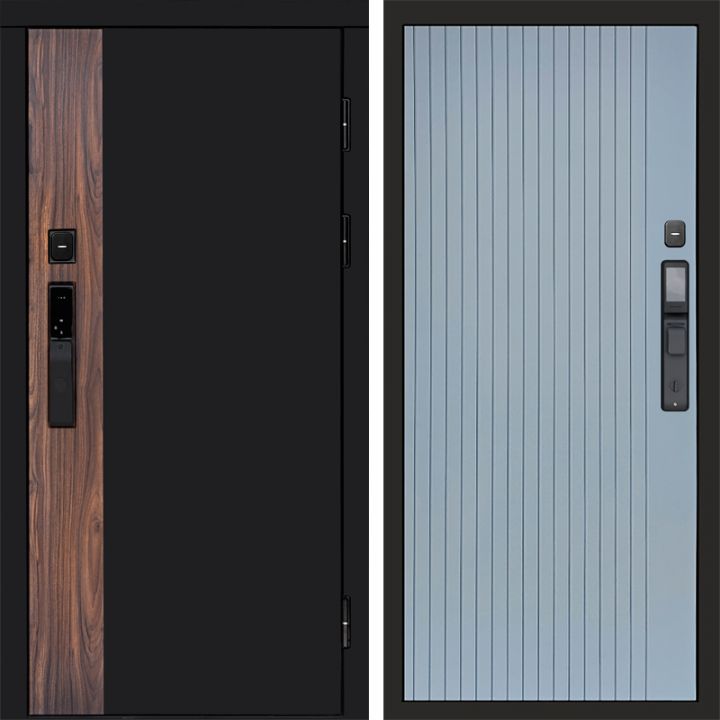 Входная дверь Termo-door ТОР с электронным замком FLAT Грей Софт