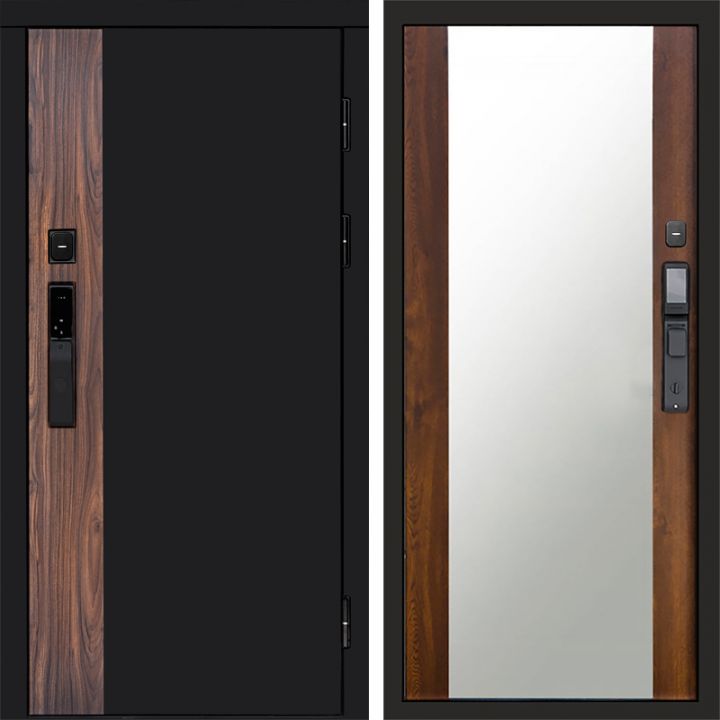 Входная дверь Termo-door ТОР с электронным замком Зеркало дуб