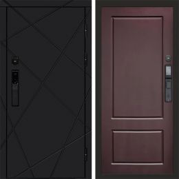 Входная дверь Termo-door ЛУЧИ BLACK с электронным замком Марсель Шоколад
