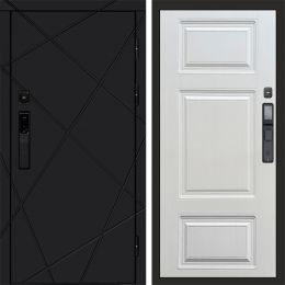 Входная дверь Termo-door ЛУЧИ BLACK с электронным замком Лион Лиственница
