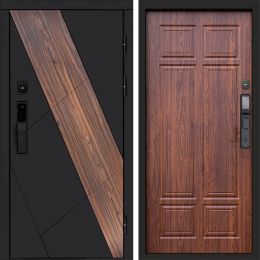 Входная дверь Termo-door НОВА с электронным замком Орех премиум