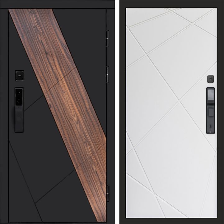 Входная дверь Termo-door НОВА с электронным замком Лучи белый