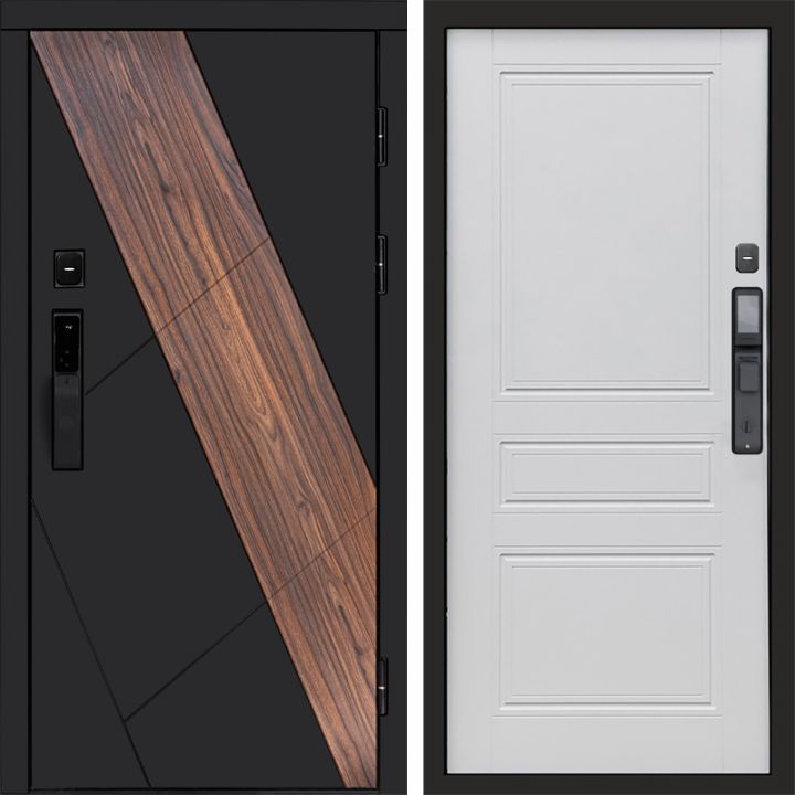 Входная дверь Termo-door НОВА с электронным замком Классик Белый Софт