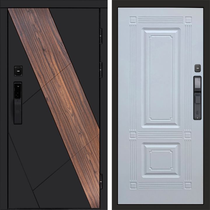 Входная дверь Termo-door НОВА с электронным замком Мадрид Белый Софт
