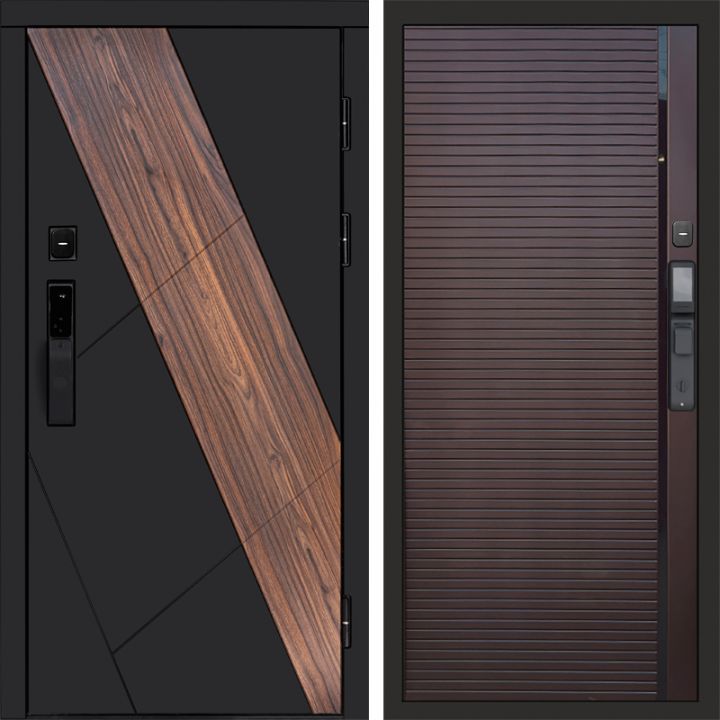 Входная дверь Termo-door НОВА с электронным замком PORTE Шоколад