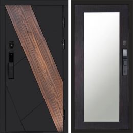 Входная дверь Termo-door НОВА с электронным замком Зеркало Триумф венге