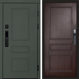 Входная дверь Termo-door ОРЕГОН GREEN с электронным замком Класскика венге