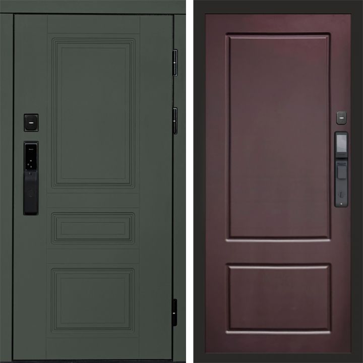 Входная дверь Termo-door ОРЕГОН GREEN с электронным замком Марсель Шоколад