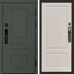 Входная дверь Termo-door ОРЕГОН GREEN с электронным замком Марсель Слоновая Кость