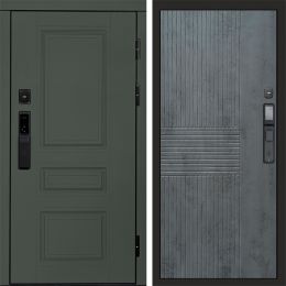Входная дверь Termo-door ОРЕГОН GREEN с электронным замком Мастино Бетон Темный