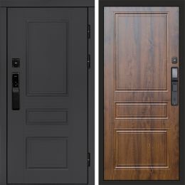 Входная дверь Termo-door ОРЕГОН ГРАФИТ с электронным замком Классика дуб