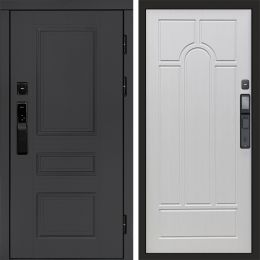 Входная дверь Termo-door ОРЕГОН ГРАФИТ с электронным замком Арка лиственница