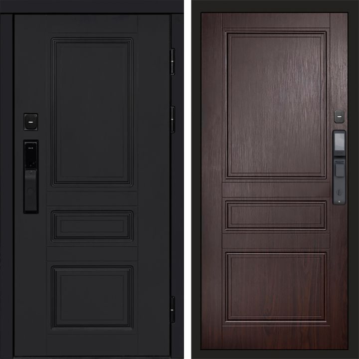 Входная дверь Termo-door ОРЕГОН BLACK с электронным замком Класскика венге