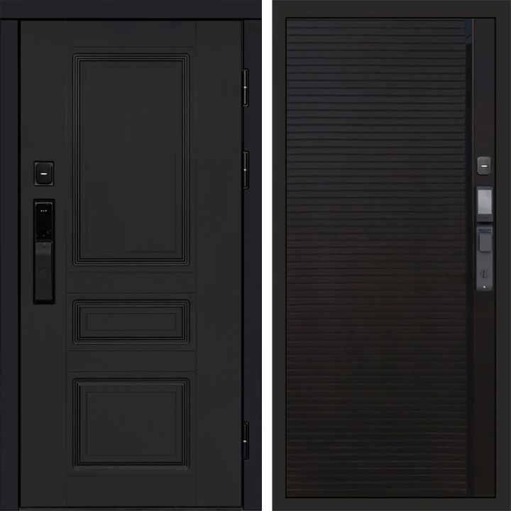 Входная дверь Termo-door ОРЕГОН BLACK с электронным замком Porte black