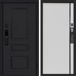Входная дверь Termo-door ОРЕГОН BLACK с электронным замком Porte white