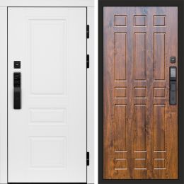 Входная дверь Termo-door ОРЕГОН WHITE с электронным замком Спарта дуб