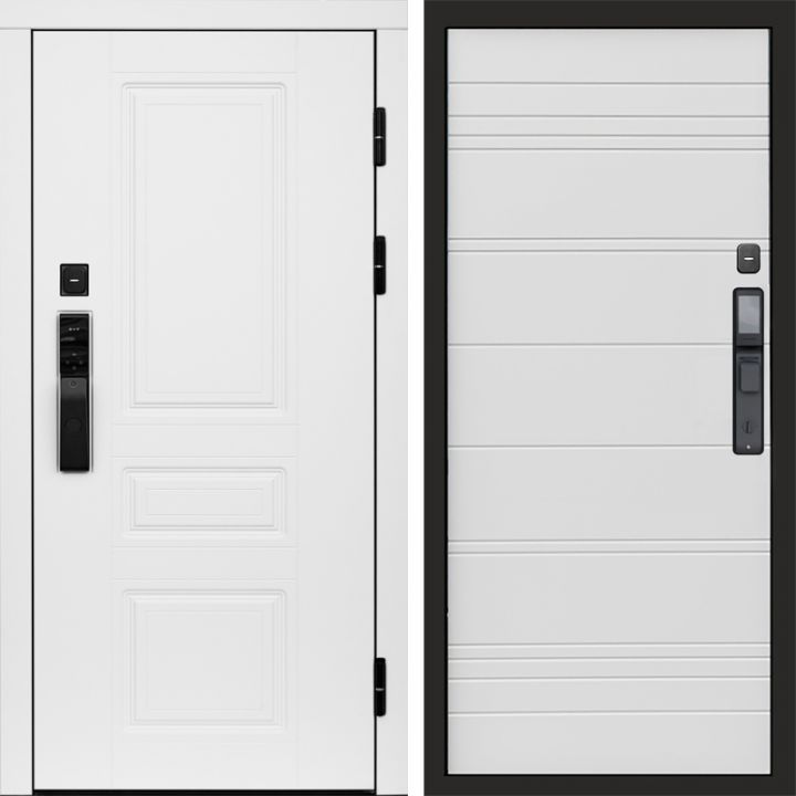 Входная дверь Termo-door ОРЕГОН WHITE с электронным замком White line