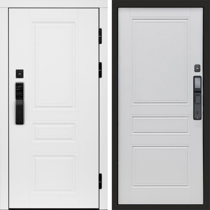 Входная дверь Termo-door ОРЕГОН WHITE с электронным замком Классик Белый Софт