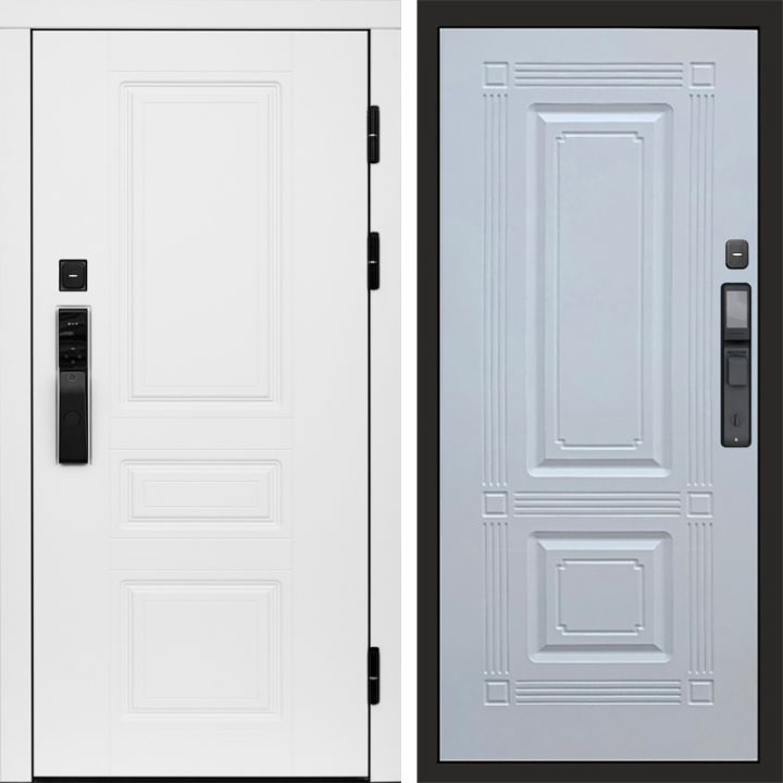 Входная дверь Termo-door ОРЕГОН WHITE с электронным замком Мадрид Белый Софт