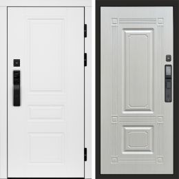 Входная дверь Termo-door ОРЕГОН WHITE с электронным замком Мадрид Лиственница