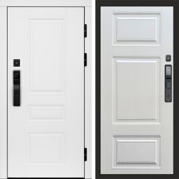 Входная дверь Termo-door ОРЕГОН WHITE с электронным замком Лион Лиственница