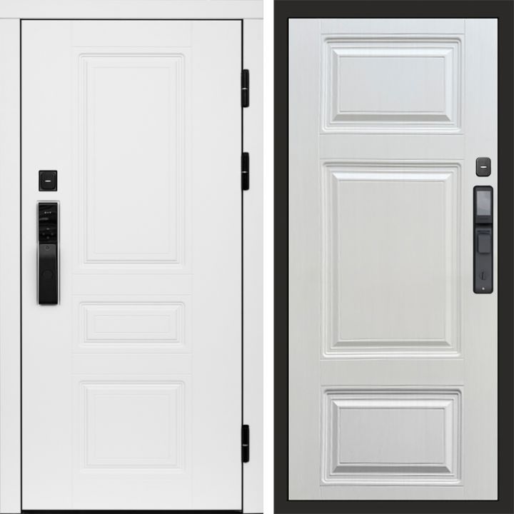 Входная дверь Termo-door ОРЕГОН WHITE с электронным замком Лион Лиственница