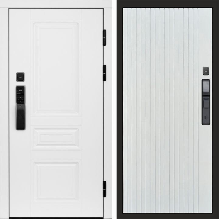 Входная дверь Termo-door ОРЕГОН WHITE с электронным замком FLAT Белый Софт