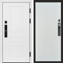 Входная дверь Termo-door ОРЕГОН WHITE с электронным замком FLAT Белый Софт
