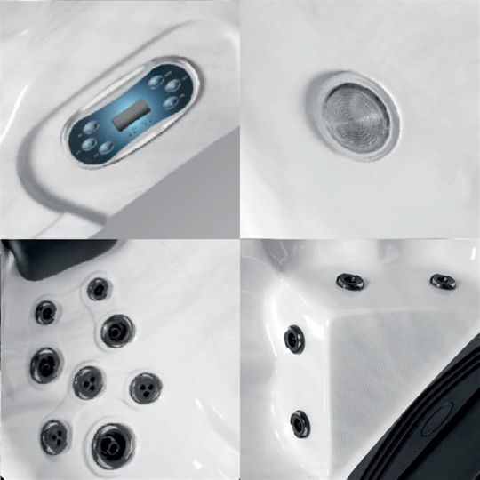 Спа бассейн Gruppo Treesse Mykonos 211x211x86 схема 3