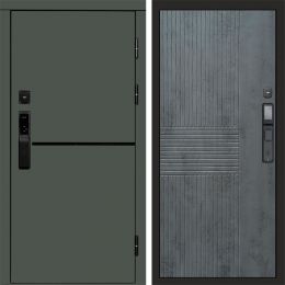 Входная дверь Termo-door ТРЕНД GREEN с электронным замком Мастино Бетон Темный