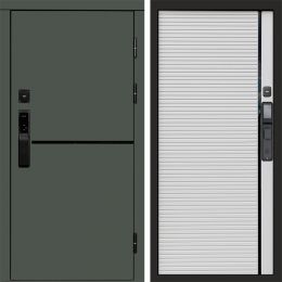 Входная дверь Termo-door ТРЕНД GREEN с электронным замком Porte white