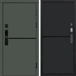Входная дверь Termo-door ТРЕНД GREEN с электронным замком Нео Black