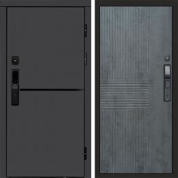 Входная дверь Termo-door ТРЕНД ГРАФИТ с электронным замком Мастино Бетон Темный