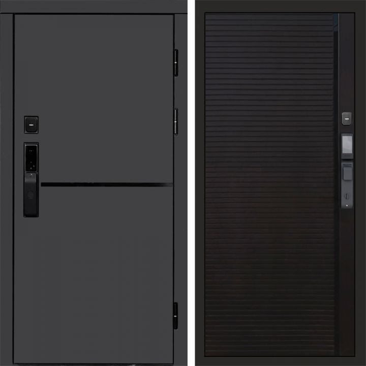 Входная дверь Termo-door ТРЕНД ГРАФИТ с электронным замком Porte black