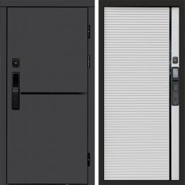 Входная дверь Termo-door ТРЕНД ГРАФИТ с электронным замком Porte white