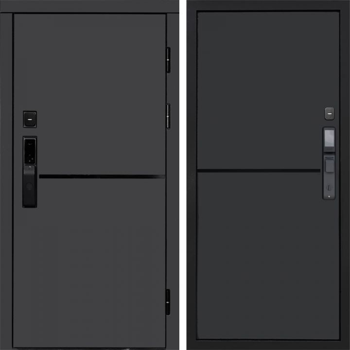 Входная дверь Termo-door ТРЕНД ГРАФИТ с электронным замком Нео Графит