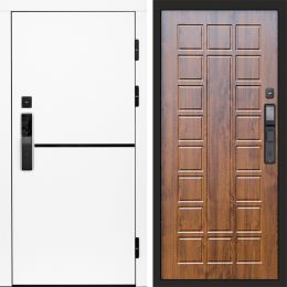 Входная дверь Termo-door ТРЕНД WHITE с электронным замком Престиж дуб
