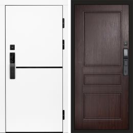 Входная дверь Termo-door ТРЕНД WHITE с электронным замком Класскика венге