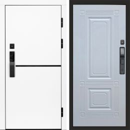 Входная дверь Termo-door ТРЕНД WHITE с электронным замком Мадрид Белый Софт