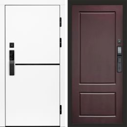 Входная дверь Termo-door ТРЕНД WHITE с электронным замком Марсель Шоколад