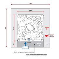 Спа бассейн Gruppo Treesse Rodas 230х230 схема 5