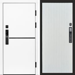 Входная дверь Termo-door ТРЕНД WHITE с электронным замком FLAT Белый Софт