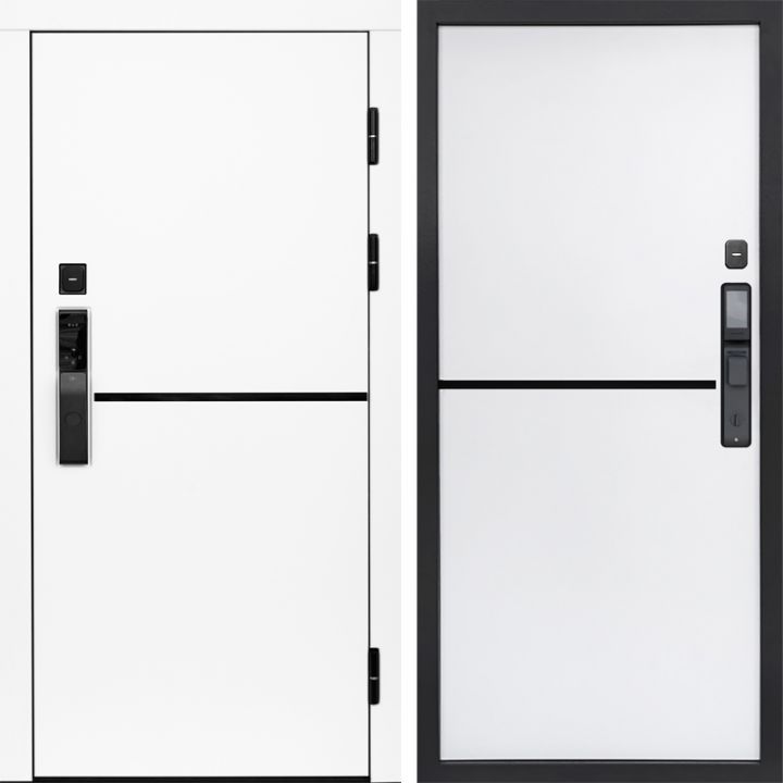 Входная дверь Termo-door ТРЕНД WHITE с электронным замком Нео White