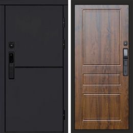 Входная дверь Termo-door ТРЕНД BLACK с электронным замком Классика дуб