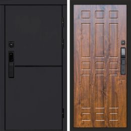 Входная дверь Termo-door ТРЕНД BLACK с электронным замком Спарта дуб